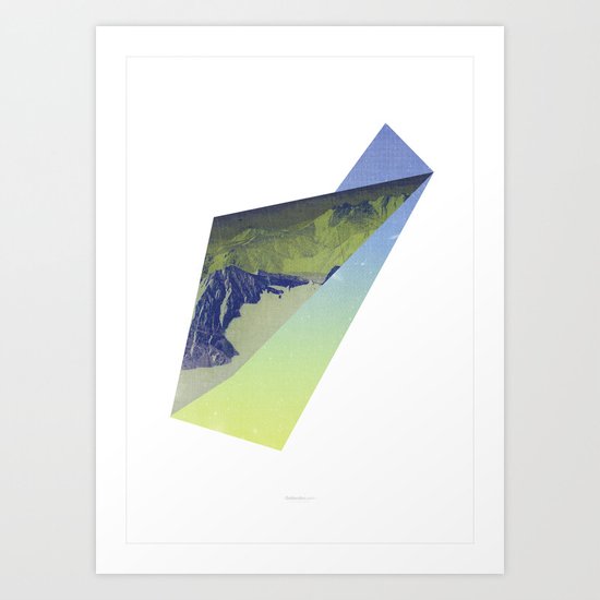 Triangle Mountains Art Print