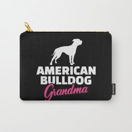 American Bulldog Grandma Carry-All Pouch