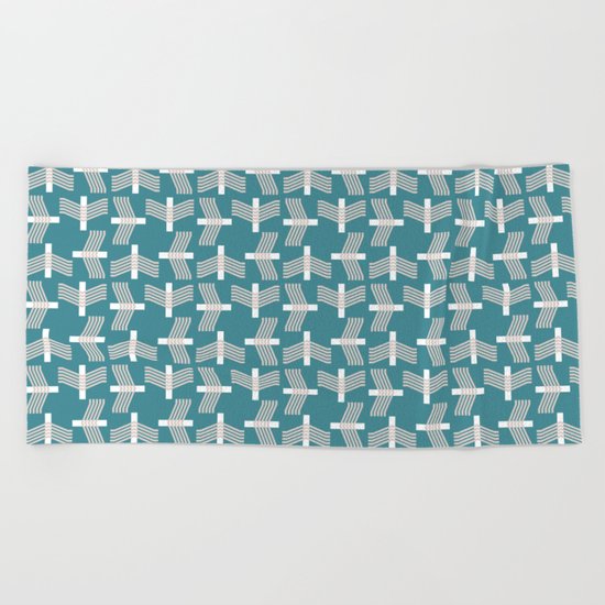 FLYING (abstract geometric pattern) Beach Towel
