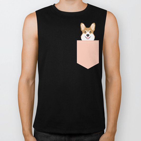 Shelby - Welsh Corgi gifts with corgi illustration for dog people and corgi owner gifts dog gifts Biker Tank