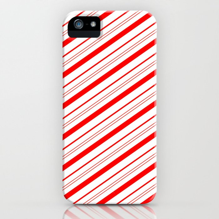 candy cane stripes iphone case