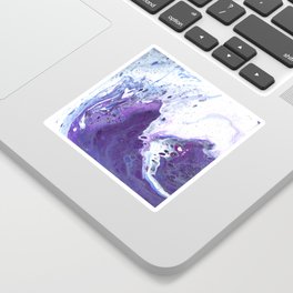 Violet Waves Sticker