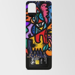 Graffiti Creatures in the summer night by Emmanuel Signorino  Android Card Case