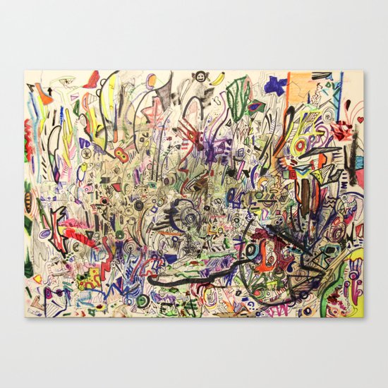 Crowded Canvas Print