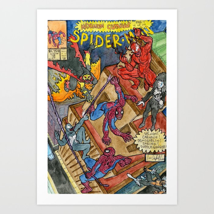 SpiderMan: Maximum Carnage Art Print