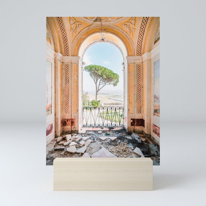 Italian View in Decay Mini Art Print