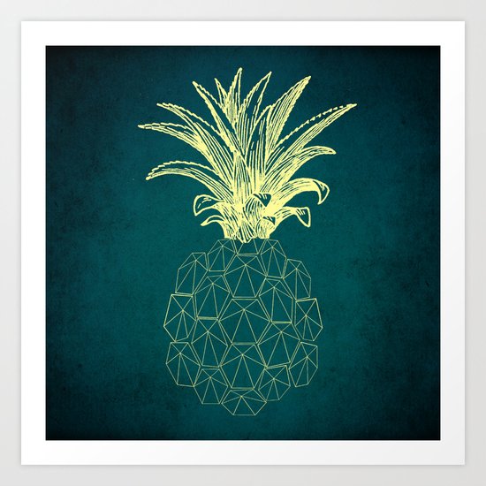 y-hello pineapple Art Print