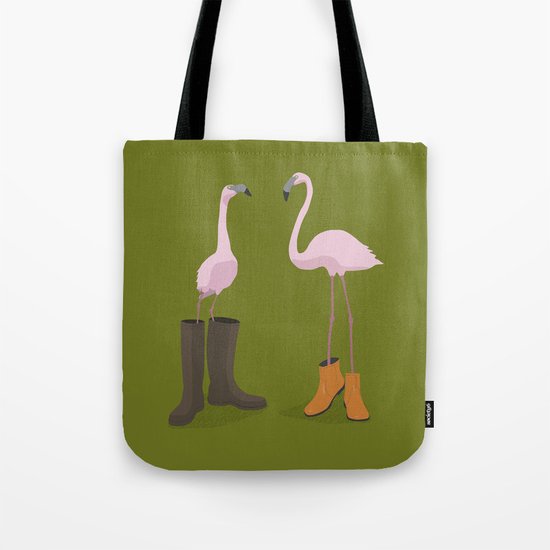 Fashion Flamingos Tote Bag