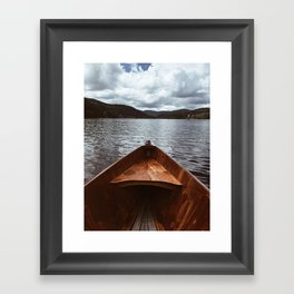 rowing boat Framed Art Print