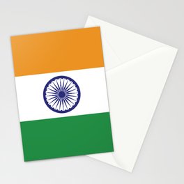 India Flag Print Indian Country Pride Patriotic Pattern Stationery Card