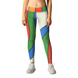 Retro Candy Arches Leggings | Gradient, Vibes, Mid Century, Bright, 90S, Arches, California, Graphicdesign, Colorful, Modern 