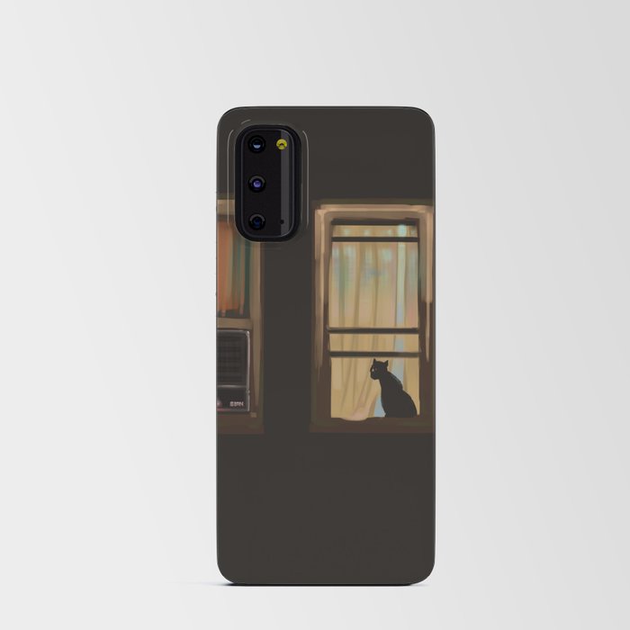 Dark Academia: The Cat on the Window Android Card Case