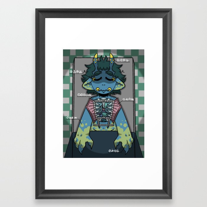 Alien Autopsy Framed Art Print