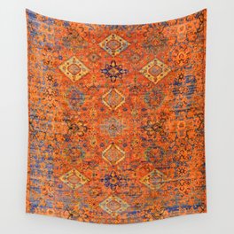 Oriental Vitange Moroccan Rug Design Wall Tapestry