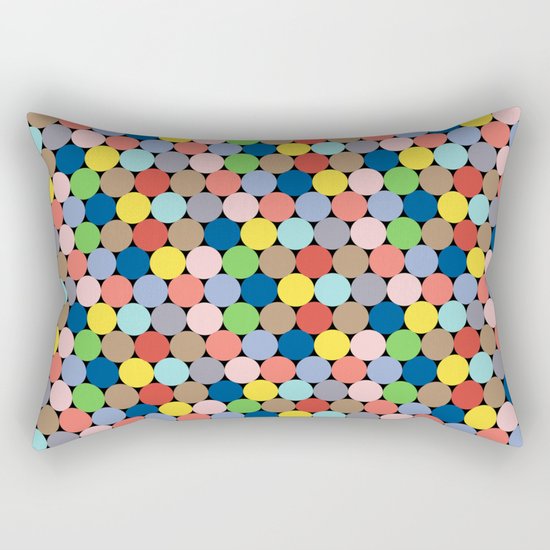 Colorful Geometric Pattern II Rectangular Pillow