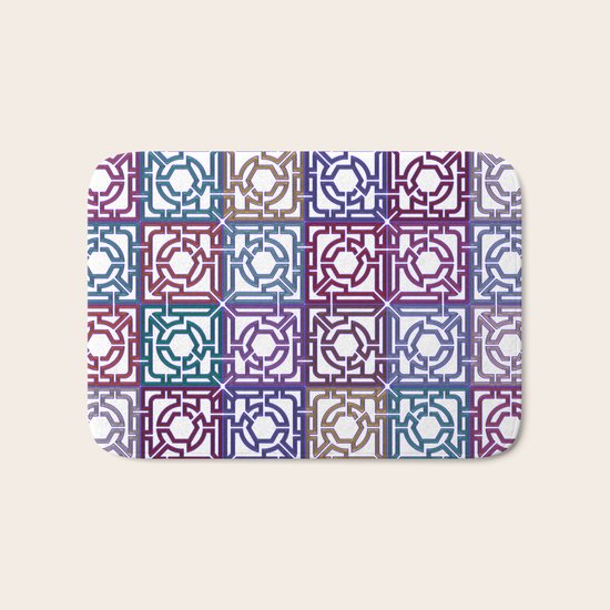 Colorful Maze V Bath Mat