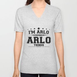 i’m Arlo doing Arlo things V Neck T Shirt