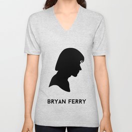 Ferry Silhouette - Bryan Ferry Unisex V-Neck