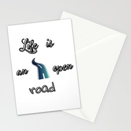 Life is an open road Stationery Card