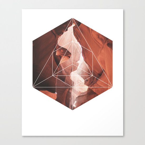 A Great Canyon - Geometric Photography Canvas Print