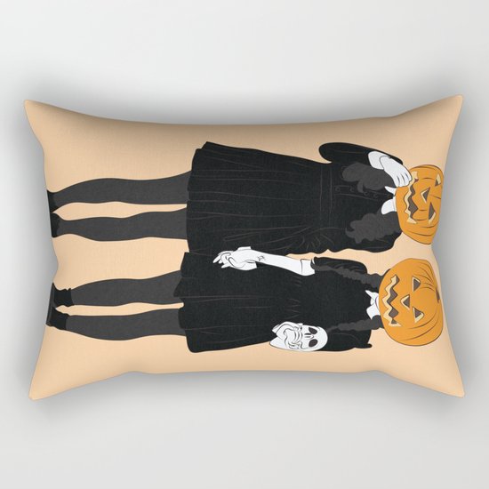 Pumpkin Heads Rectangular Pillow