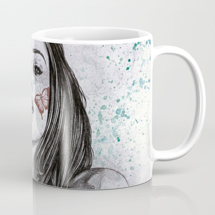 Nothing Violates This Nature | butterfly girl erotic drawing Coffee Mug