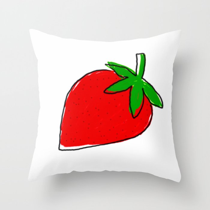 Little Srawberry Throw Pillow