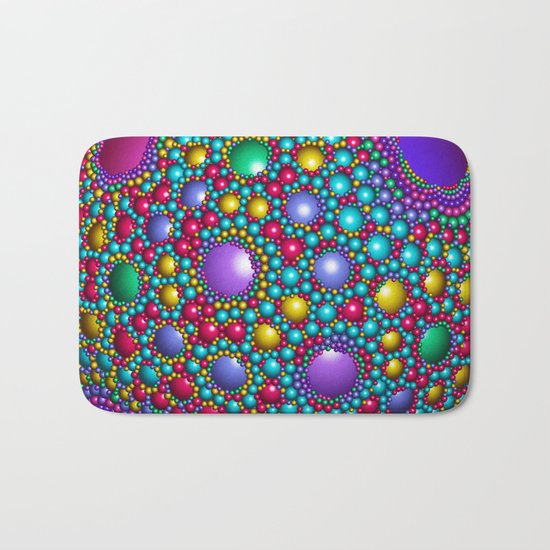 Colored balls Bath Mat