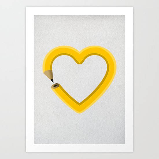Love to draw Art Print