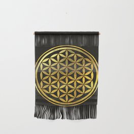 Golden Flower Of Life Wall Hanging