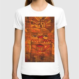 Indigenous Inca Sun God Inti portrait painting by Ortega Maila T Shirt