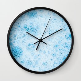 Bubble Wall Clock | Water, Bath, Bubblebath, Bathroom, Luxury, Restful, Foam, Bubbles, Color, Wash 