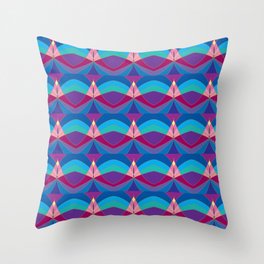 Art Deco Mosaic Pink Throw Pillow