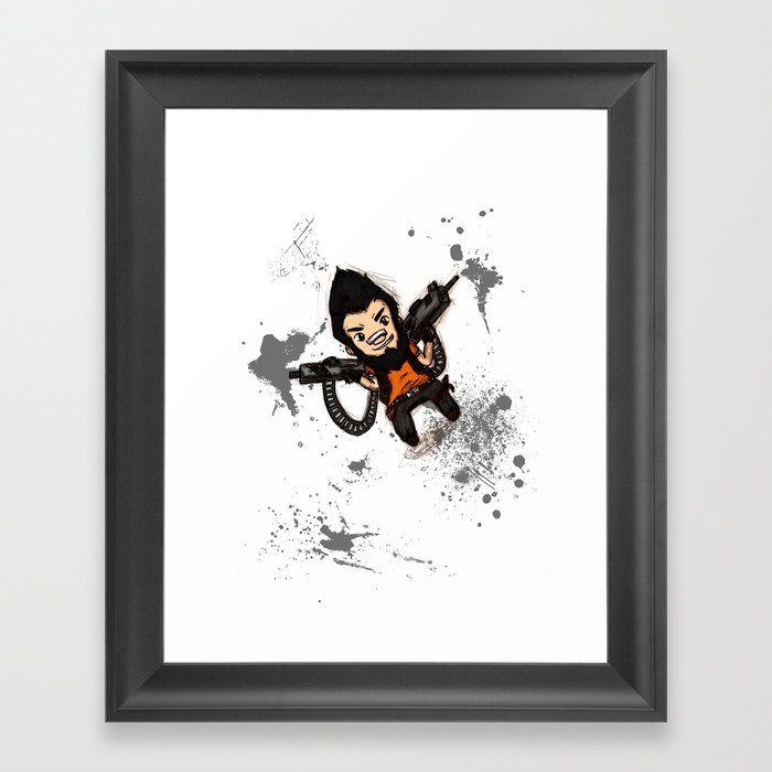 Borderlands 2 - Chibi Gunzy! Framed Art Print