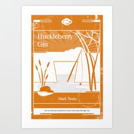 Huckleberry Gin Art Print