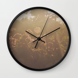 Fall Sunset Wall Clock