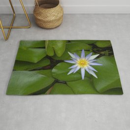 Blue lotus Area & Throw Rug