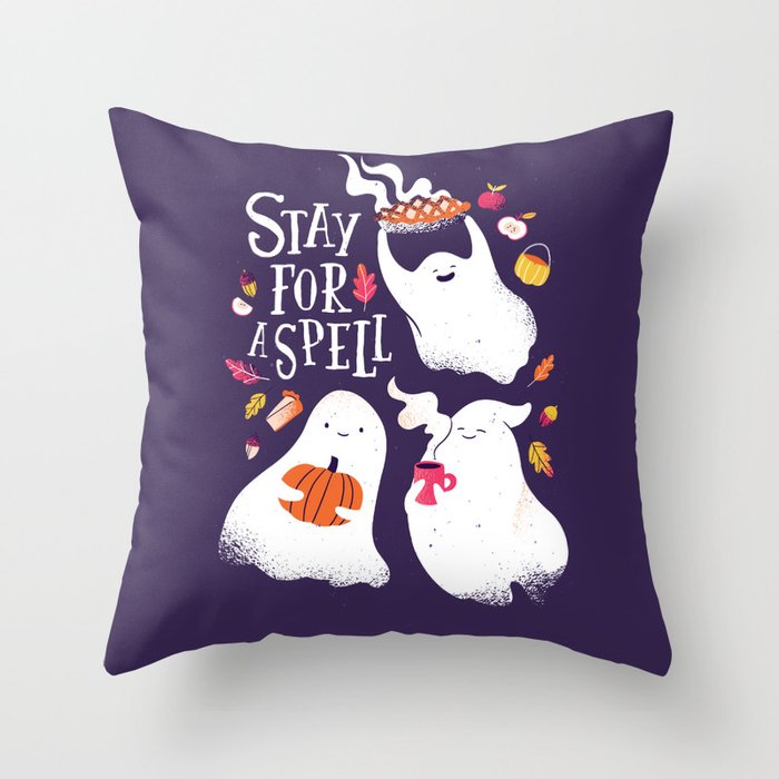 Halloween Spell Throw Pillow