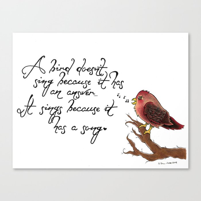 Bird Song Canvas Print