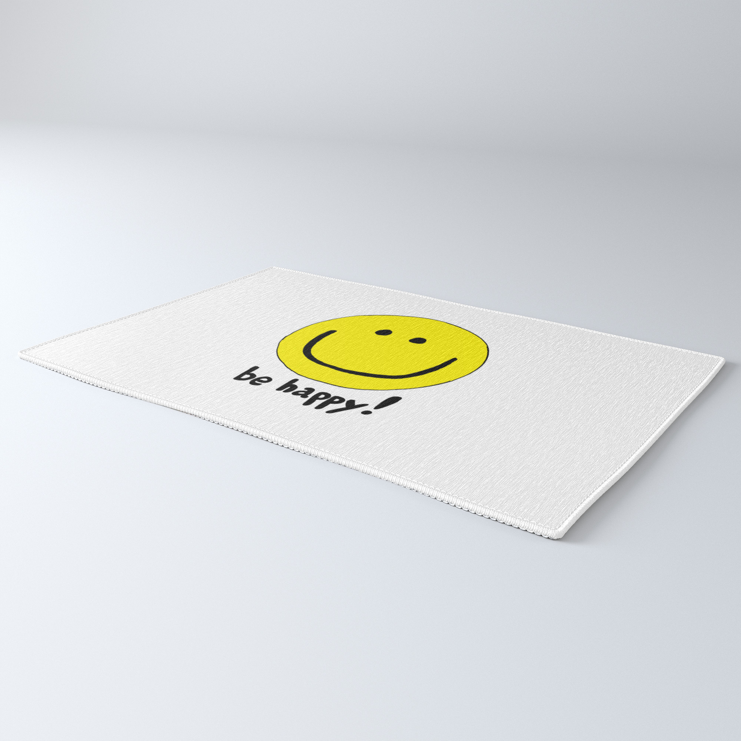 Be Happy Smiley Face Rug By Coolfunawesometime Society6