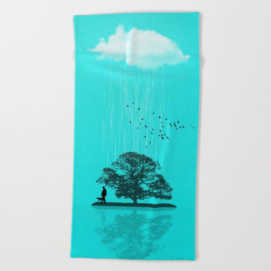 One Tree Hill Beach Towel