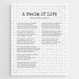 A Psalm Of Life - Henry Wadsworth Longfellow Poem - Literature - Typewriter Print 2 Jigsaw Puzzle