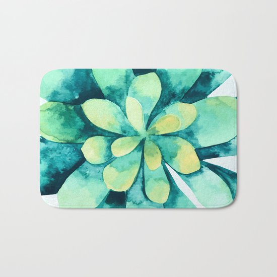 tropical flower Bath Mat