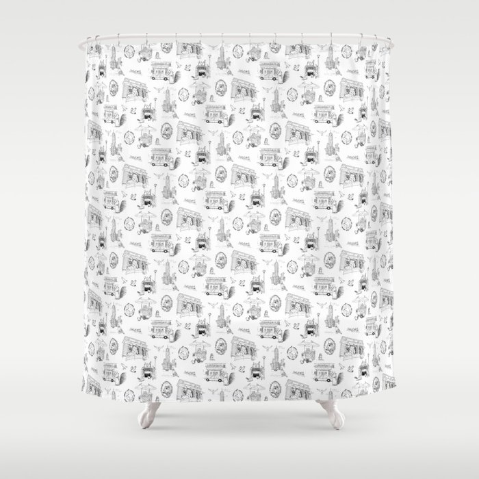 Squirrels and Pigeons take NY Shower Curtain