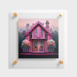 Cotton Candy House Floating Acrylic Print