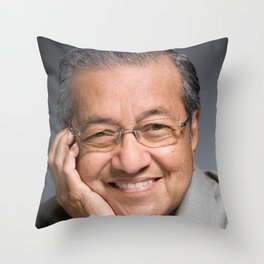 Dr Mahathir Mohamad Throw Pillow