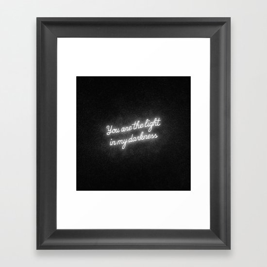 Light Framed Art Print