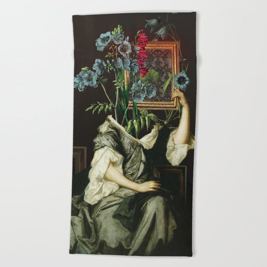 Florales Portrait Disaster Beach Towel
