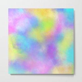 Rainbow Nebula | Mimi Bondi Metal Print | Rainbow, Nebula, Soft, Space, Painting, Mimibondi, Dreamy 