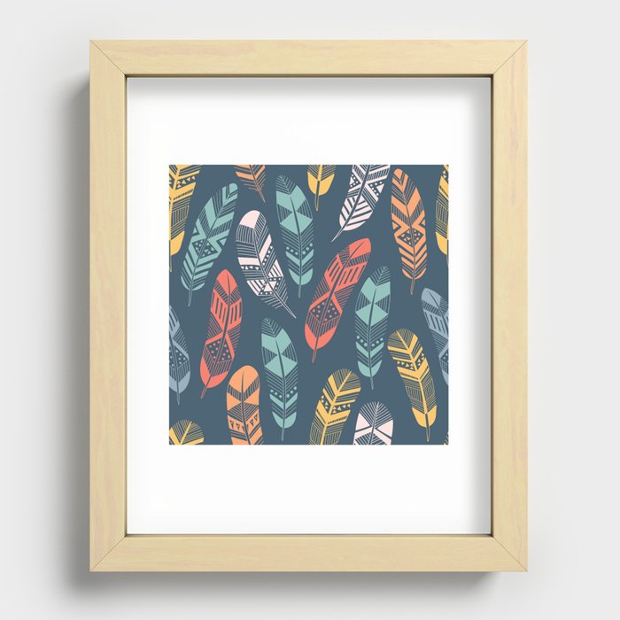 Feathers Recessed Framed Print